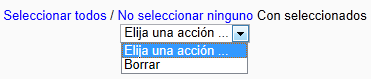 Borrar respuestas usuarios