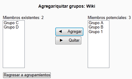 Asignar grupos a un agrupamiento