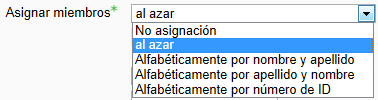 Cómo se asignan miembros a un grupo