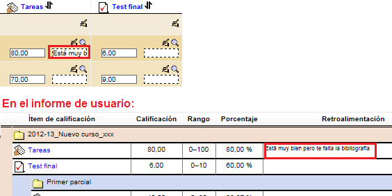 Activar retroalimentación rápida